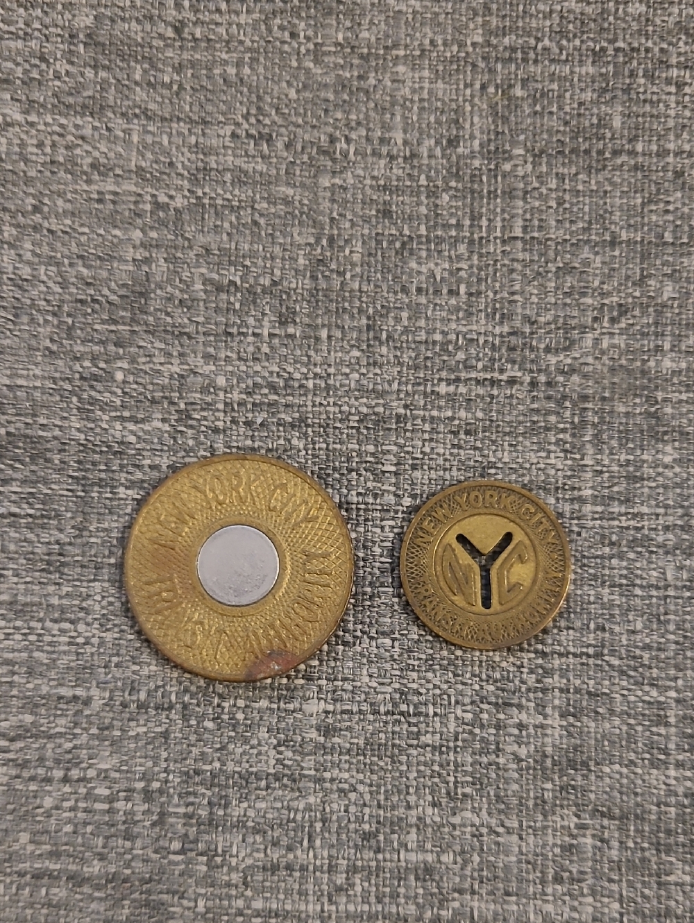 Vintage New York City Subway Tokens